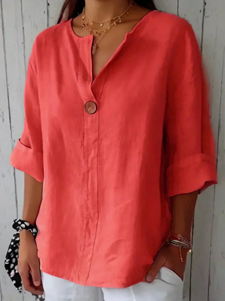 Naomi – Chic V-Neck Blouse