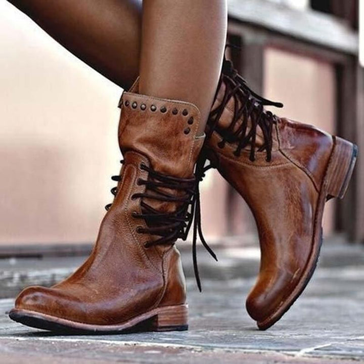 Juliette™ – Western Cowboy Rivet Rider Boots Women