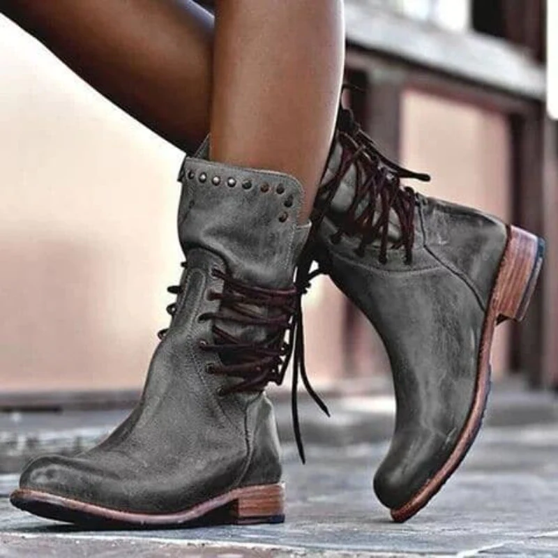 Juliette™ – Western Cowboy Rivet Rider Boots Women