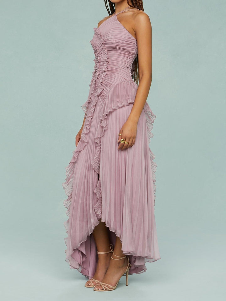 Celestine™ – Elegant Pleated Evening Dress