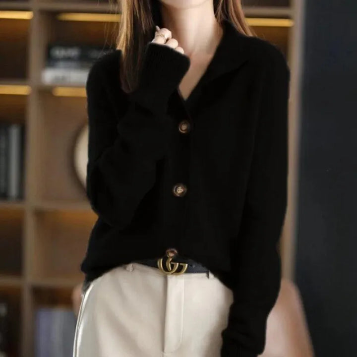 Maeve™ – Stylish Knit Button-Up Vintage Winter Cardigan Sweater