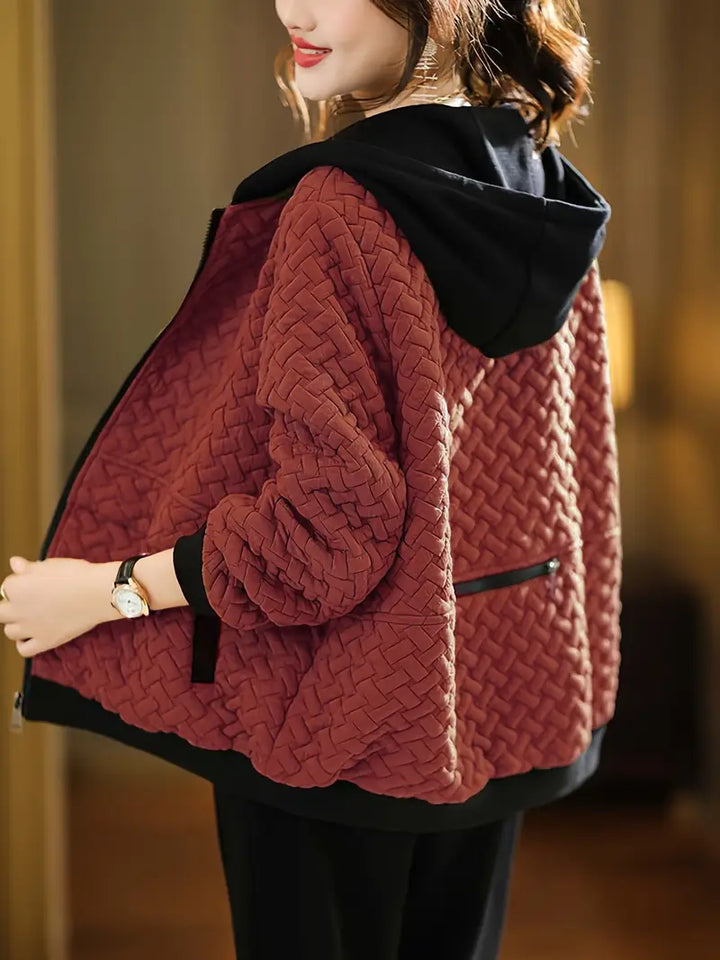 Camille – Chic Quilted Hoodie