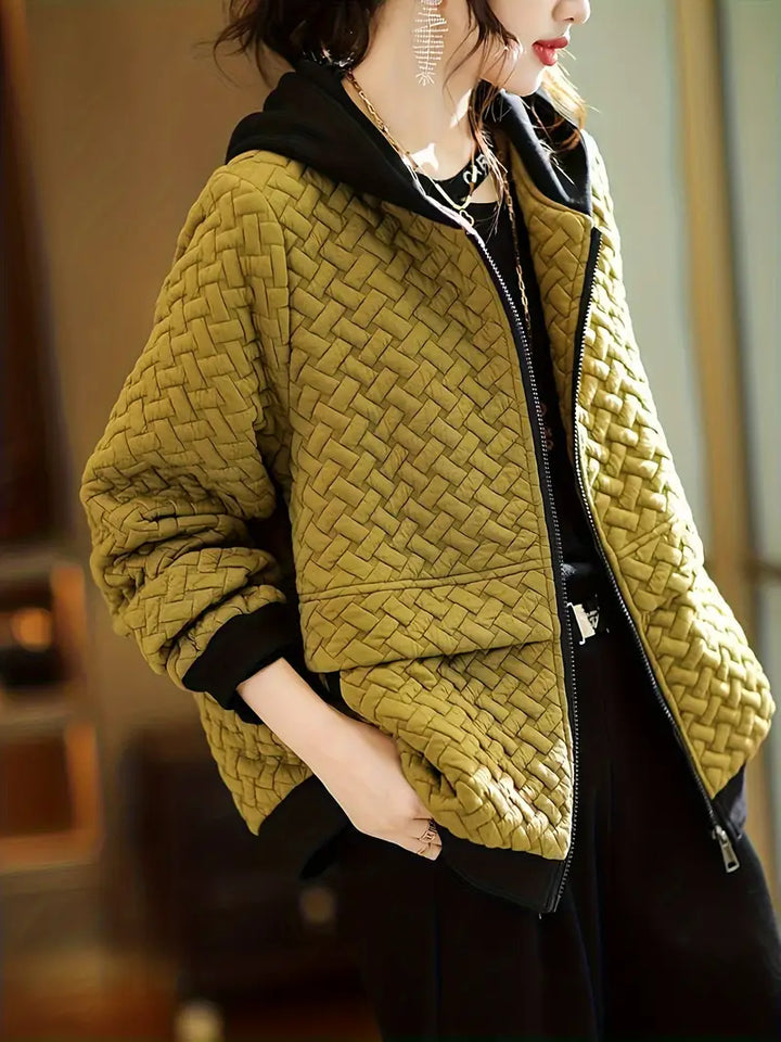 Camille – Chic Quilted Hoodie
