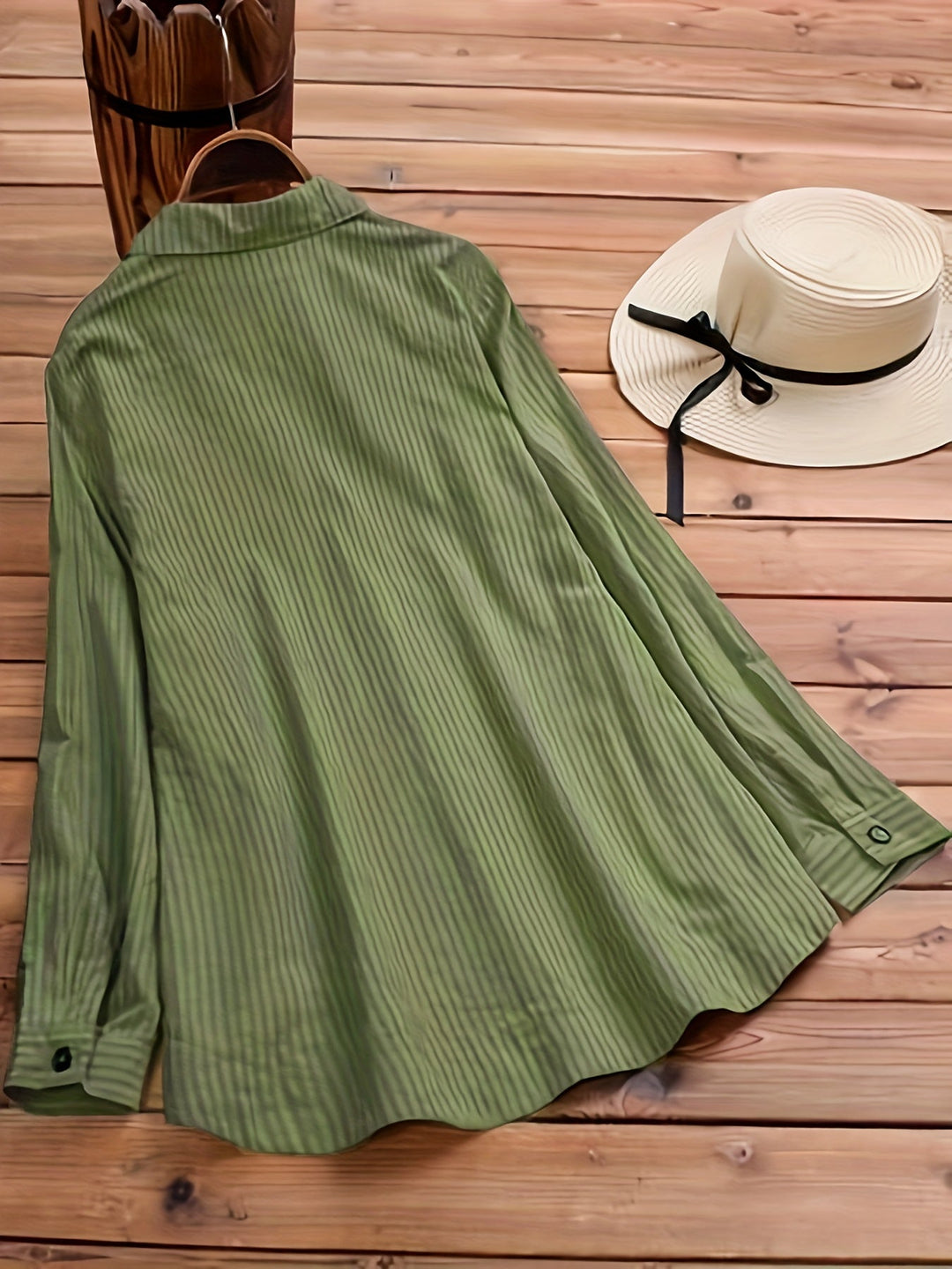 Mireya™ – Side Button Pleated Sleeve Rolled Blouse