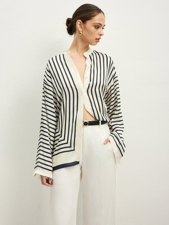 Olivoa - Casual Oversized Stripe Top