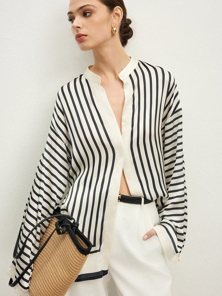 Olivoa - Casual Oversized Stripe Top