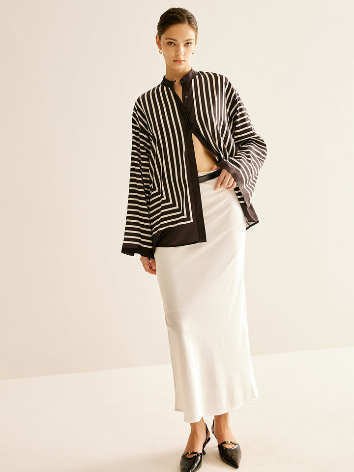 Olivoa - Casual Oversized Stripe Top