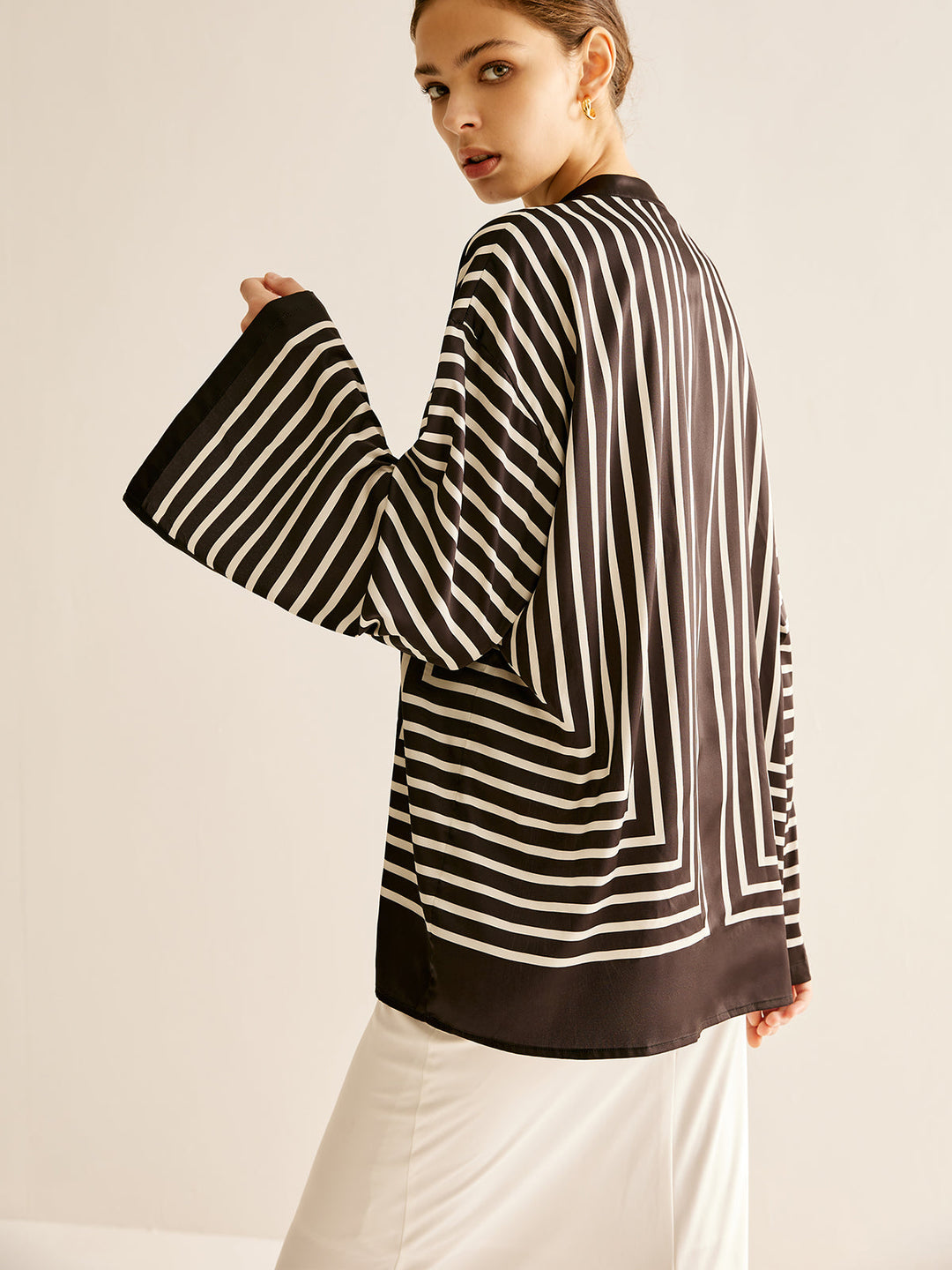 Olivoa - Casual Oversized Stripe Top