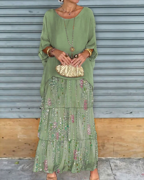 Brianna - Boho Chic Layered Maxi Dress