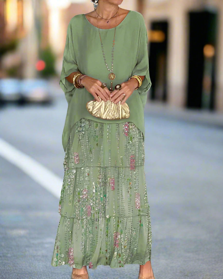 Brianna - Boho Chic Layered Maxi Dress