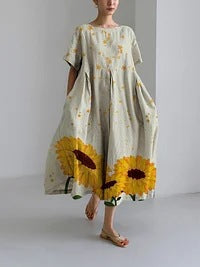 Noora Boho Floral Maxi Dress