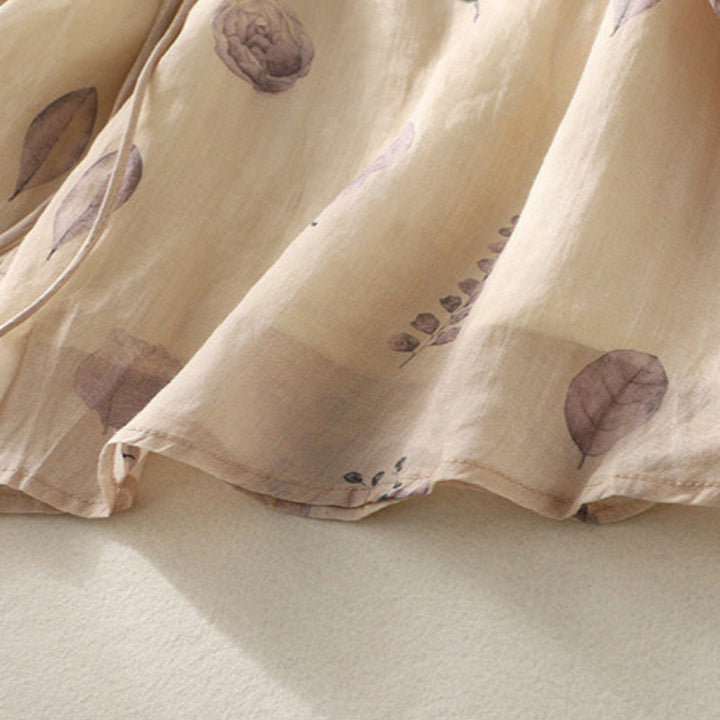 Anastasia™ – Timeless Floral Embroidered Linen Blouse
