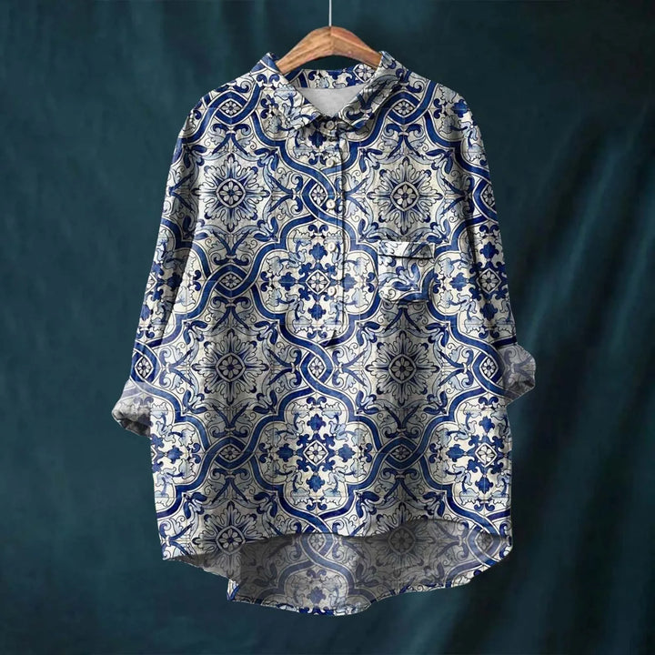 Gail - Elegant Floral Shirt
