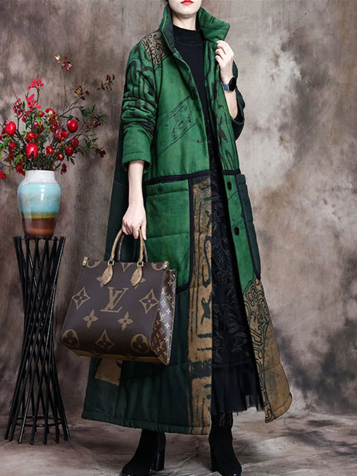 Manaia™ – Boho Quilted Oversized Warm Maxi Jacket