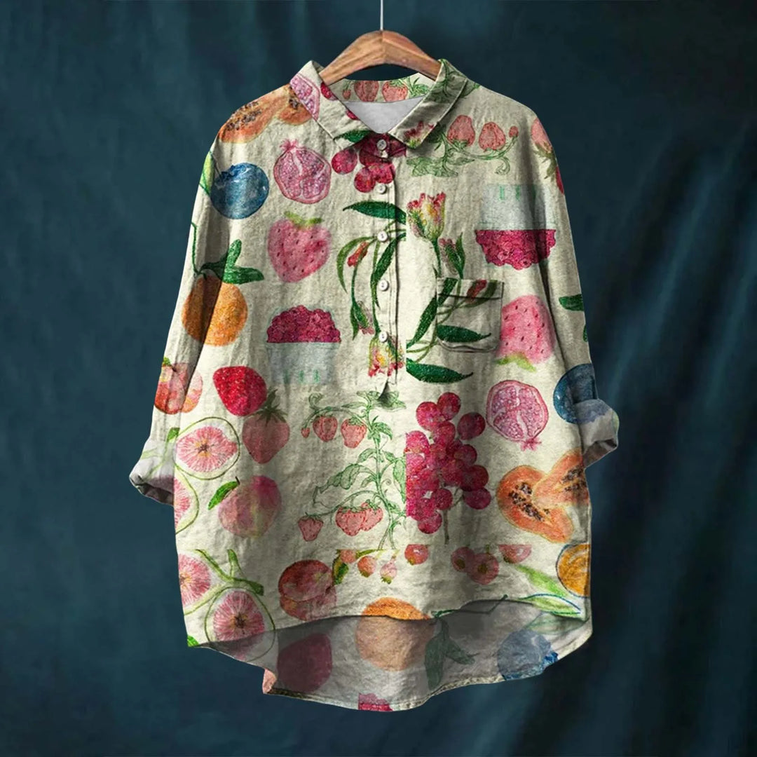 Gail - Elegant Floral Shirt