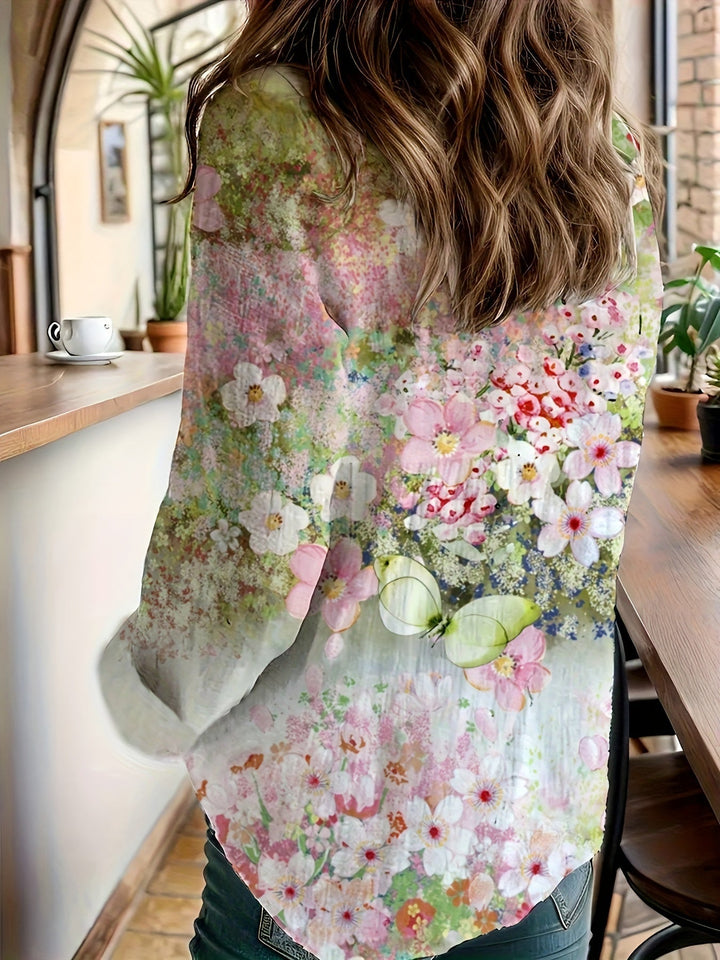 Daisy™ – Lightweight Button-Front Floral Women’s Shirt