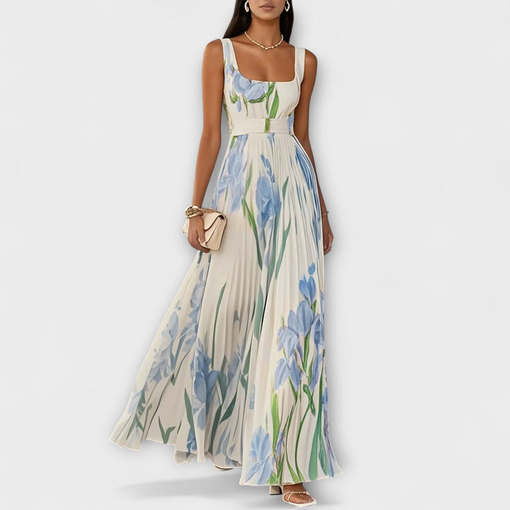 Emilia™ – Sleeveless Floral Print Maxi Summer Dress