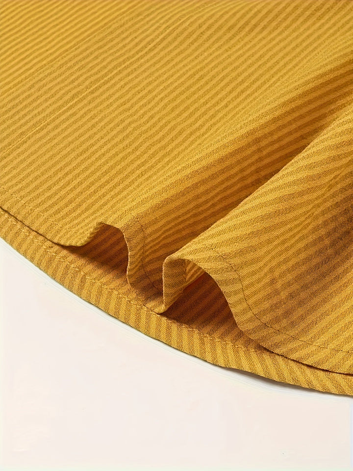 Mireya™ – Side Button Pleated Sleeve Rolled Blouse