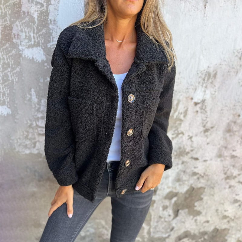 Audrey - Cozy Button up Jacket
