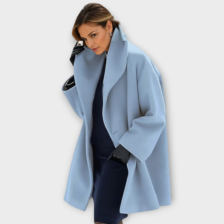 Giselle™ – Premium Windproof Wool Shawl Collar Coat