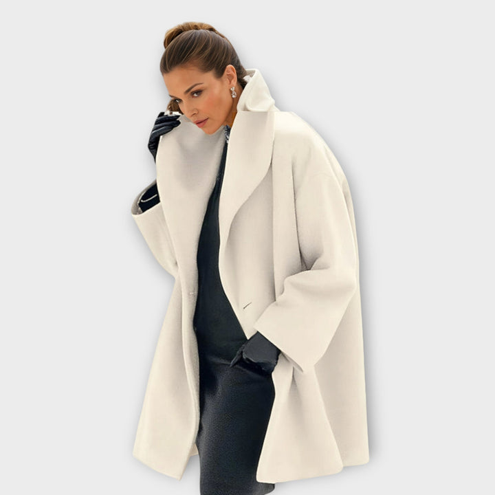 Giselle™ – Premium Windproof Wool Shawl Collar Coat
