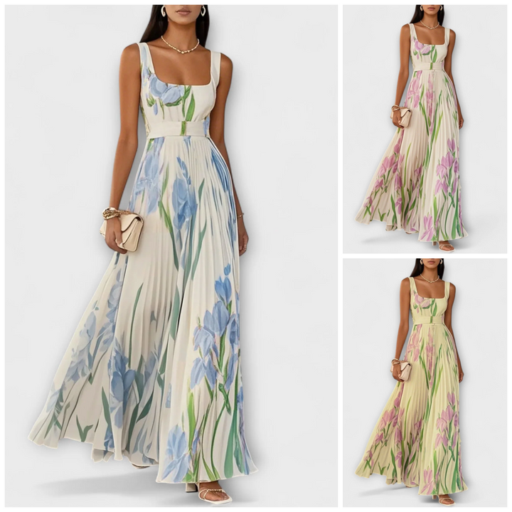 Emilia™ – Sleeveless Floral Print Maxi Summer Dress