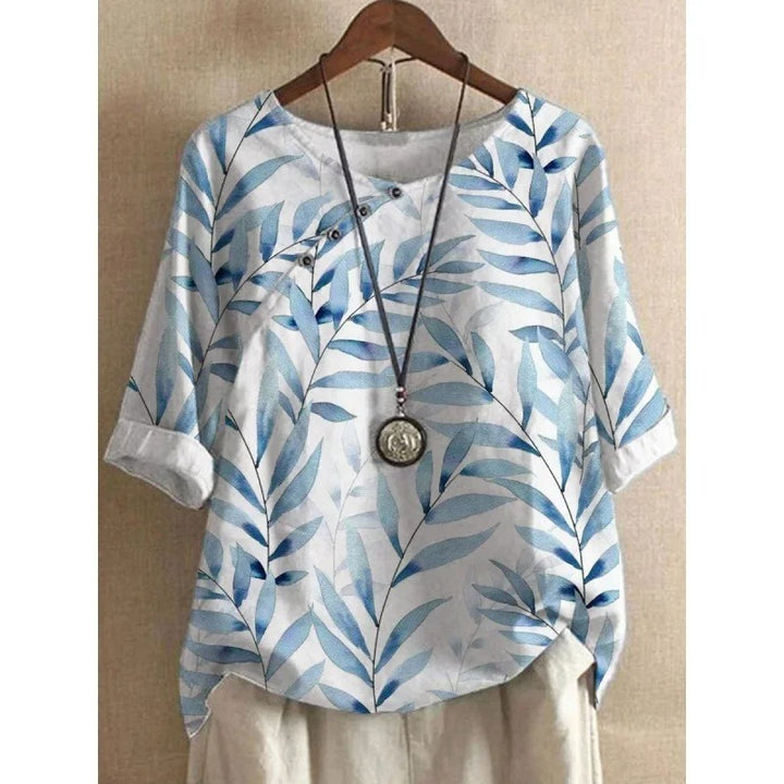 Leona- Elegant Button Detail Top