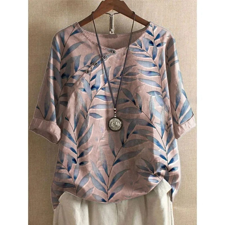Leona- Elegant Button Detail Top