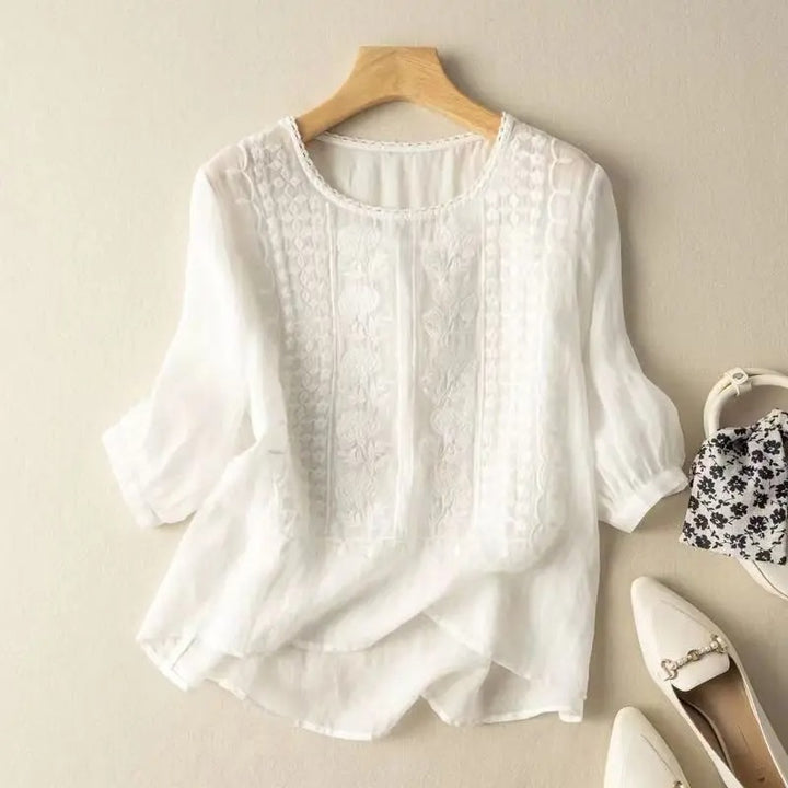 Ava – Embroidered Elegant Blouse