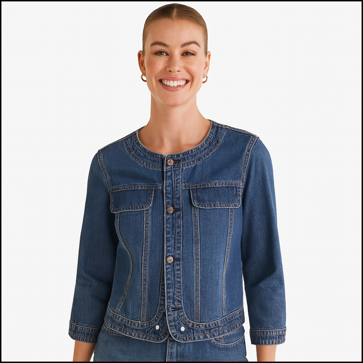 Indigo™ – Tailored Oversized Denim Jacket