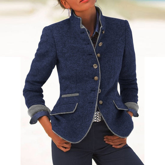 Kim – Chic Tailored Long Sleeve Jacket