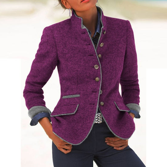 Kim – Chic Tailored Long Sleeve Jacket