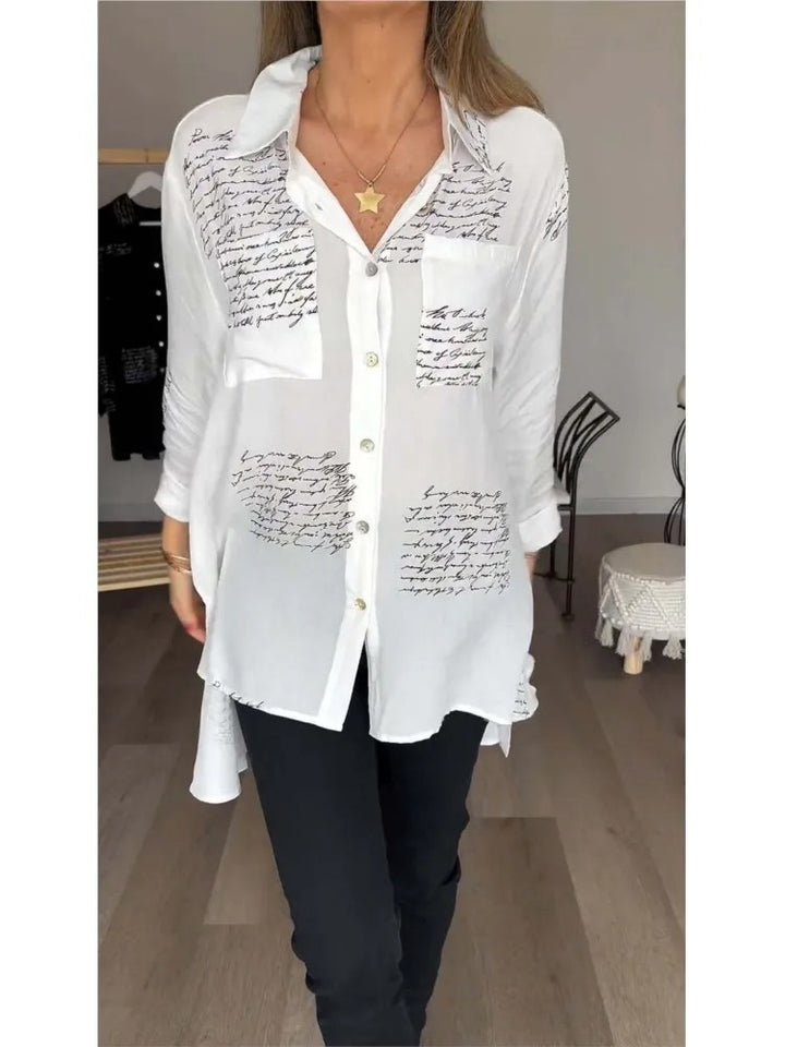 Serena - Artistic Button-Up Shirt