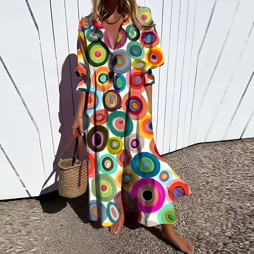 EMILIA FLATTERING BOHO DRESS