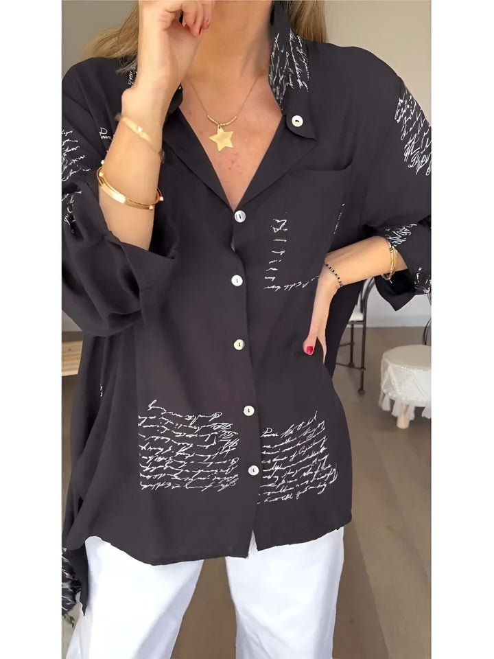 Serena - Artistic Button-Up Shirt