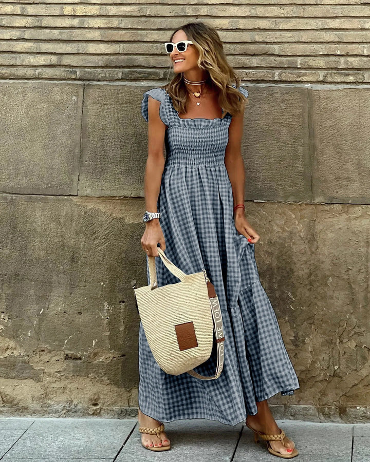 Ada - Timeless Plaid Summer Dress