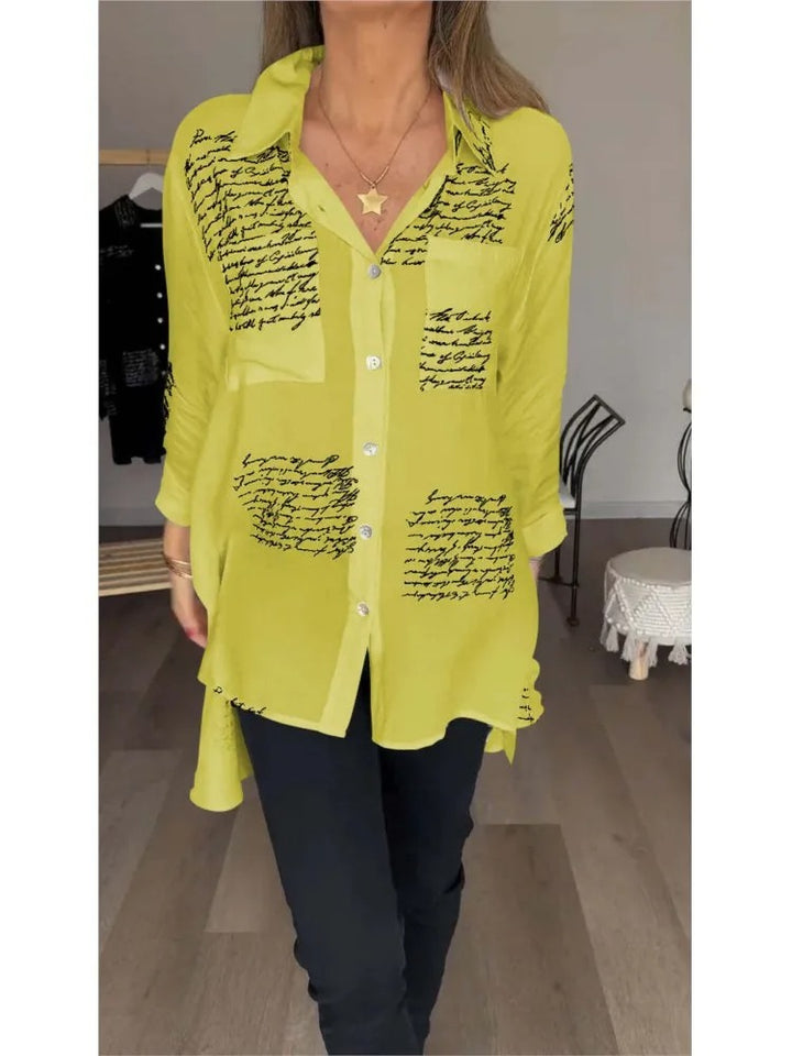 Serena - Artistic Button-Up Shirt