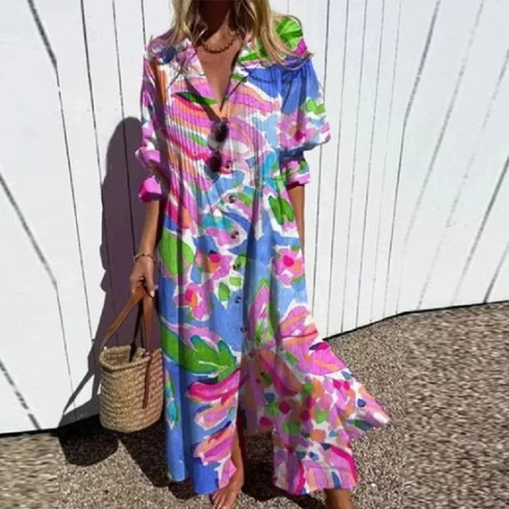 EMILIA FLATTERING BOHO DRESS