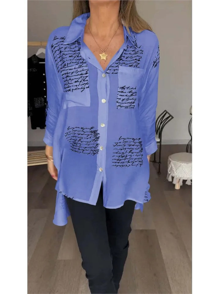 Serena - Artistic Button-Up Shirt