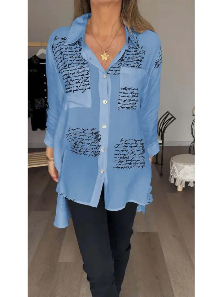Serena - Artistic Button-Up Shirt