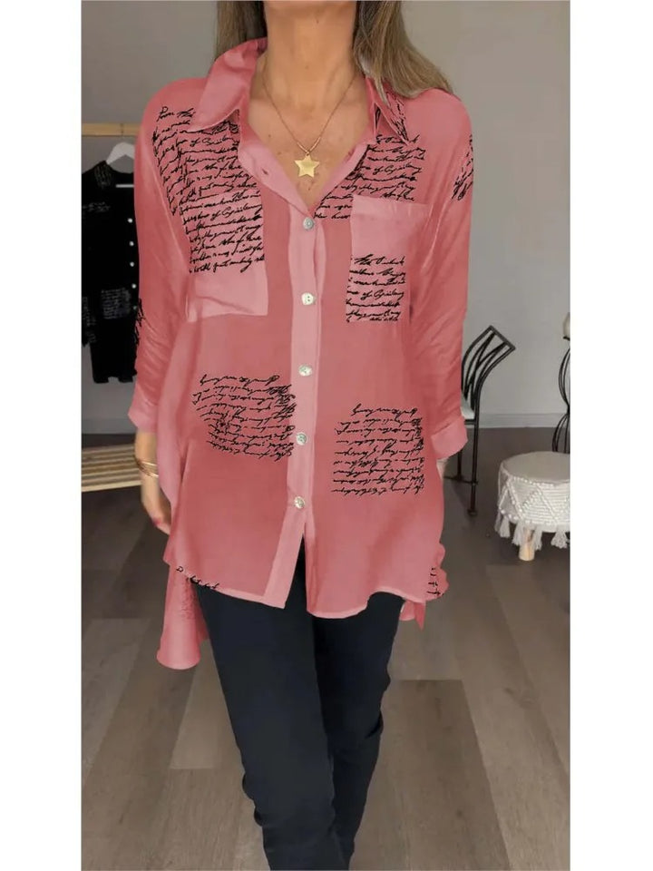 Serena - Artistic Button-Up Shirt